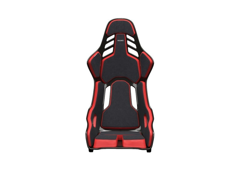 Recaro Podium (Large) CFK Carbon Fiber Left Hand Seat - Black Alcantara/Red Leather