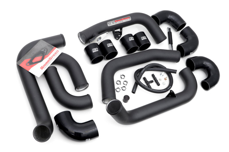GrimmSpeed 2008-2014 Subaru STI Front Mount Intercooler Kit Black Core / Black Pipe