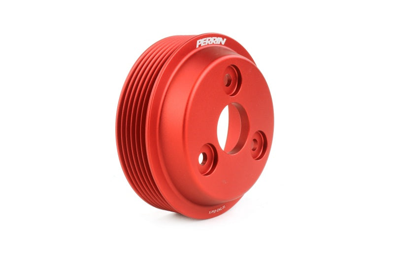 Perrin Red Lightweight Water Pump Pulley 2015-2021 WRX