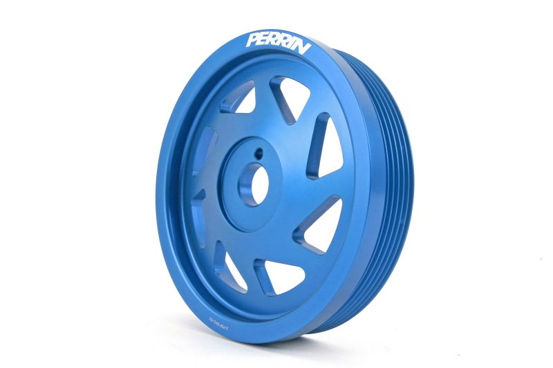 Perrin Crank Pulley Blue  2015-2018 WRX / 2013-2020 BRZ / 2014-2018 Forester XT FA/FB Series Engines