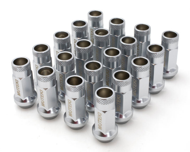 Muteki SR48 Satin Silver Open End Lug Nuts 12x1.5