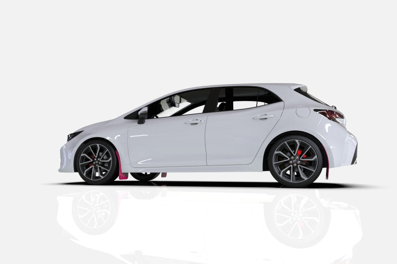 Rally Armor 17-21 Honda Civic EX/EX-L/LX Hatchback Pink Mud Flap BCE Logo