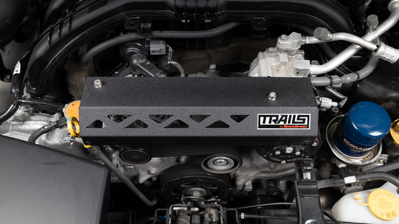 GrimmSpeed 2018+ Subaru Crosstrek TRAILS Pulley Cover - Black