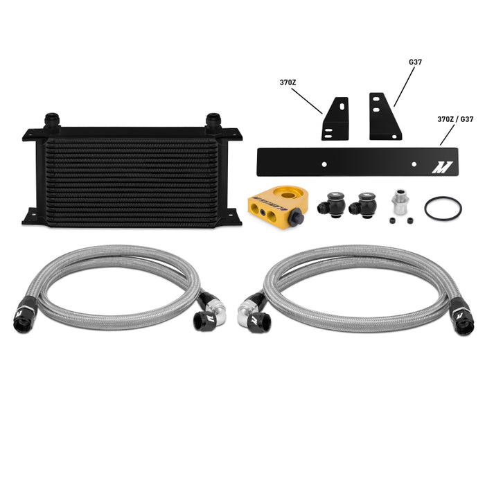 Mishimoto Black Thermostatic Oil Cooler Kit 2009-2012 Nissan 370Z / 2008-2012 Infiniti G37 (Coupe Only)