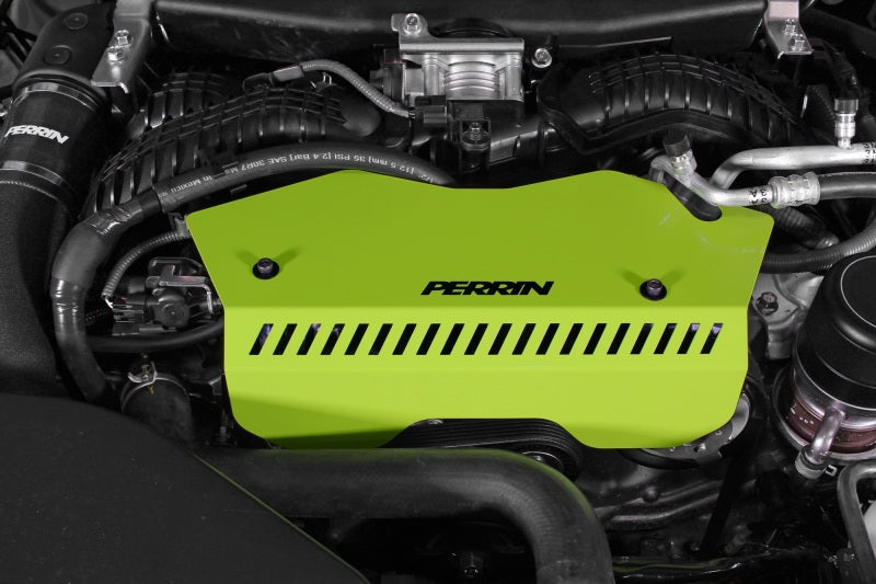 Perrin Neon Yellow Pulley Cover 2022-2023 WRX