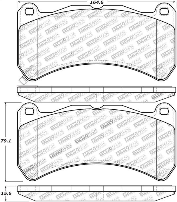 StopTech Sport Front Brake Pads 2018-2021 STI