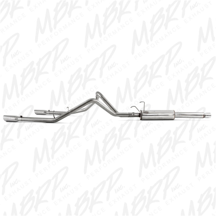 MBRP 2003 Dodge Ram Hemi 1500 5.7L SC/CC-SB Cat Back Dual Split Rear