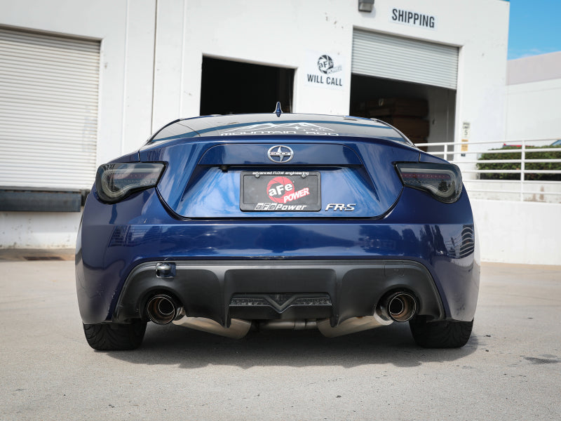 aFe Takeda Stainless Steel Exhaust Catback Exhaust w/ Carbon Fiber Tip Covers 2013-2021 BRZ/FRS/86