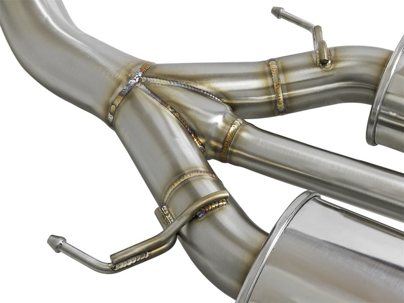 aFe Takeda 3in 304 SS Cat-Back Exhaust w/ Tri-Black Tips 17-18 Honda Civic Type R