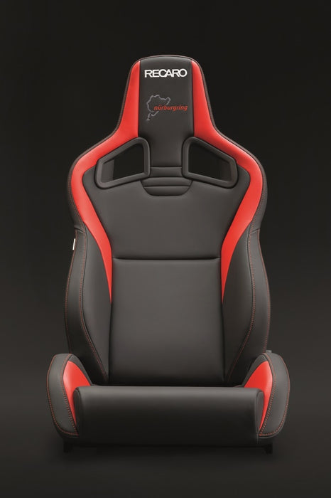 Recaro Sportster CS Nurburgring Edition Passenger Seat - Black/Red Leather/Black Leather