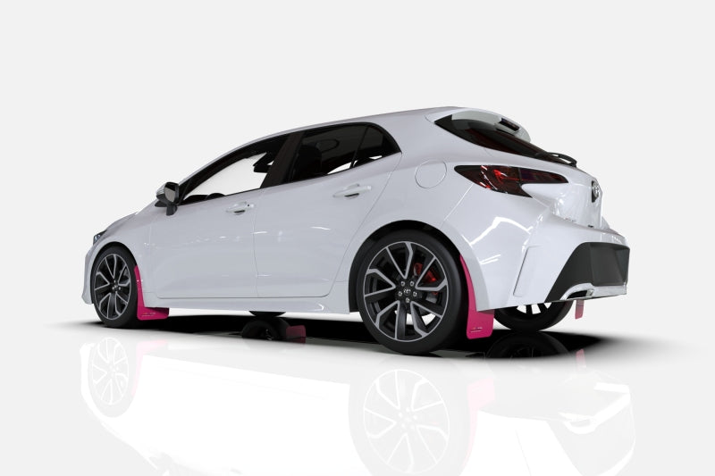 Rally Armor 12-18 Hyundai Veloster Pink Mud Flap BCE Logo