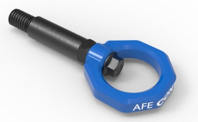 aFe Control Front Tow Hook Blue 2020+ Toyota GR Supra