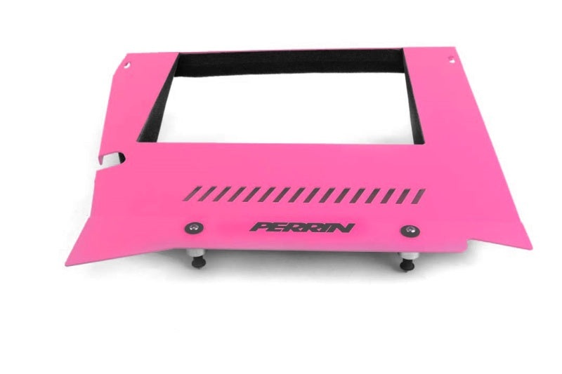 Perrin Hyper Pink Engine Cover Kit (Intercooler Shroud + Pulley Cover) 2015-2021 WRX