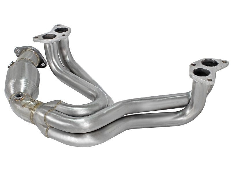 aFe Twisted Steel 304 Stainless Steel Catted Long Tube Header 2013-2018 BRZ /FRS/86