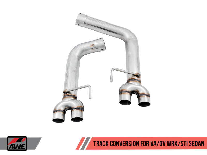 AWE Tuning Touring to Track Conversion Axle Back Exhaust 2011-2021 WRX / STI