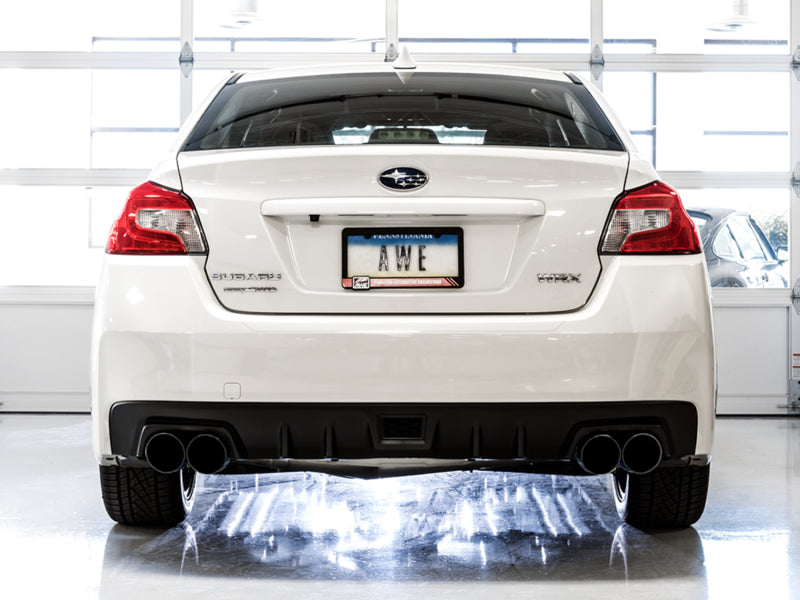 AWE Tuning 2015+ Subaru WRX Touring Edition Exhaust - Diamond Black Tips