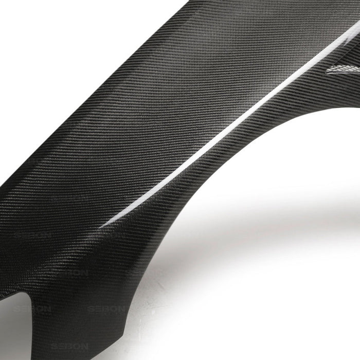 Seibon 10mm Wider Carbon Fiber Fenders 2003-2007 Mitsubishi Evo 8 / 9