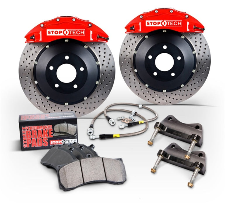 StopTech  Front BBK ST40 355x32 Slotted Rotors Red Calipers 2015-2021 WRX