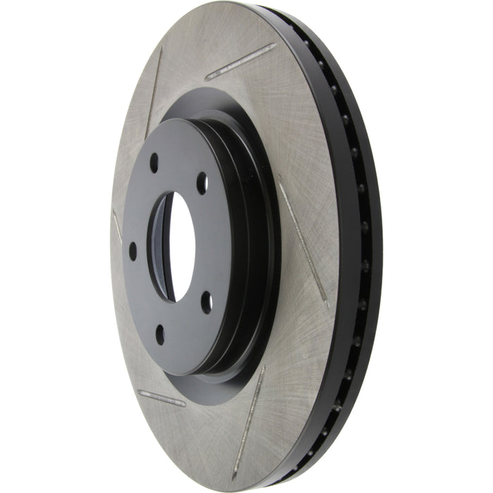 StopTech 11-14 Nissan Juke Slotted Front Right Rotor