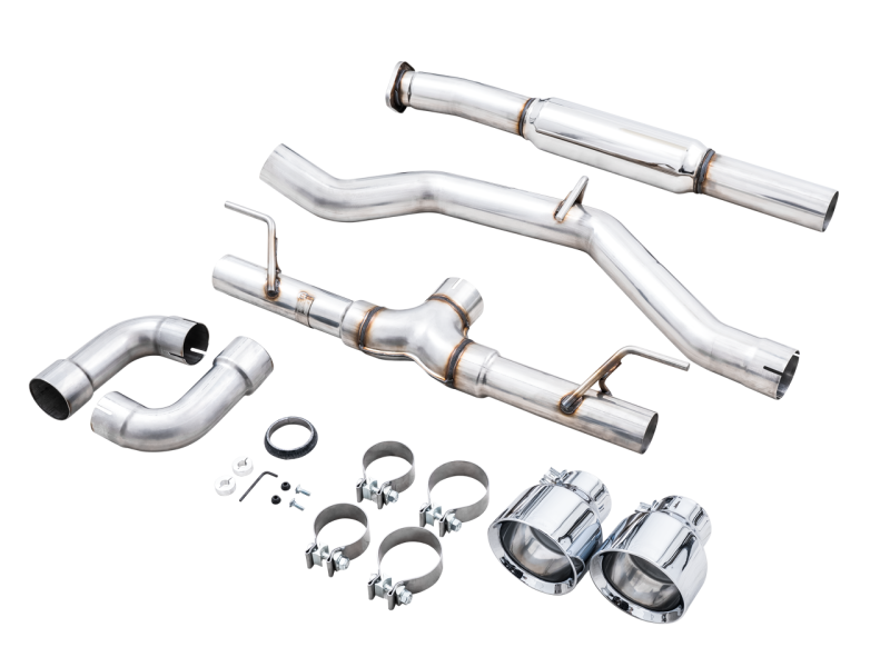 AWE Track Edition Catback Exhaust w/ Chrome Silver Tips 2013-2022 BRZ / 2017-2021 Toyota 86 / 2022 GR86