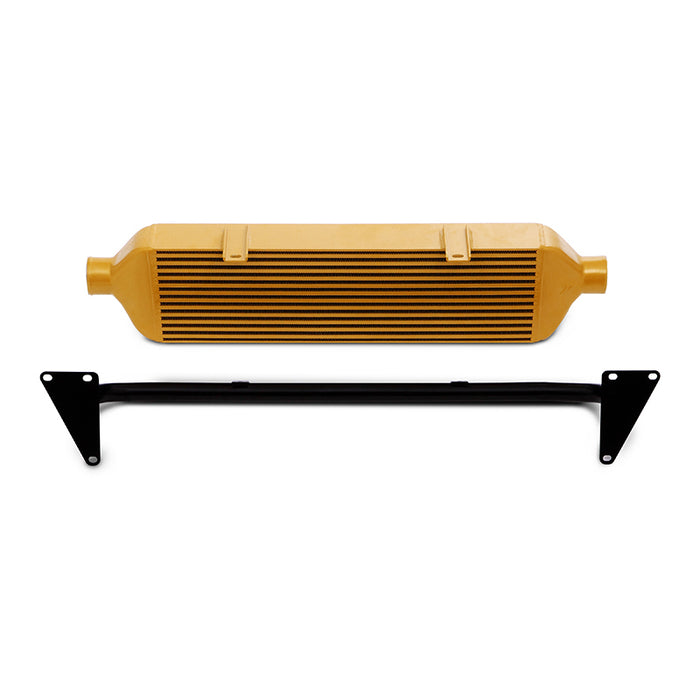 Mishimoto Gold Front-Mount Intercooler Core w/ Black Crash Beam 2015-2021 STI