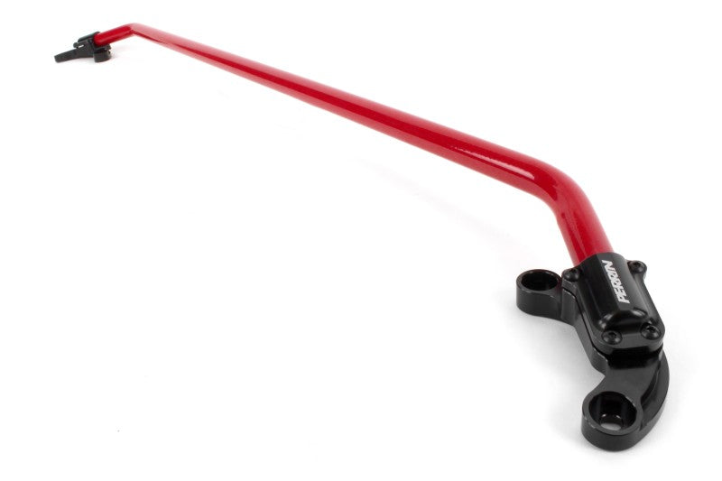 Perrin Honda Civic Type R 17-21 Front Strut Brace - Glossy Red w/ Black Feet