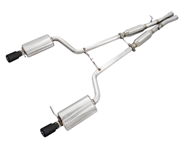 AWE Tuning Audi B6 A4 3.0L Touring Edition Exhaust - w/Diamond Black Tips
