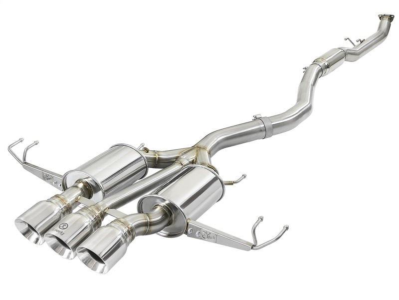 aFe Takeda 3in 304 SS Cat-Back Exhaust w/ Tri-Polished Tips 17-21 Honda Civic Type R