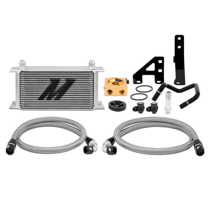 Mishimoto Silver Thermostatic Oil Cooler Kit 2015-2021 WRX