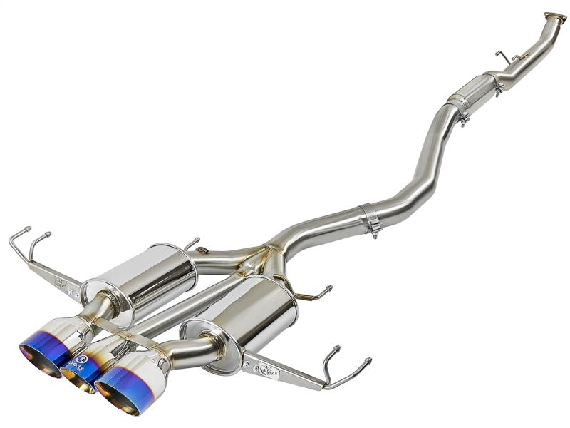 aFe Takeda Cat-Back Exhaust w/ Blue Flame Tips