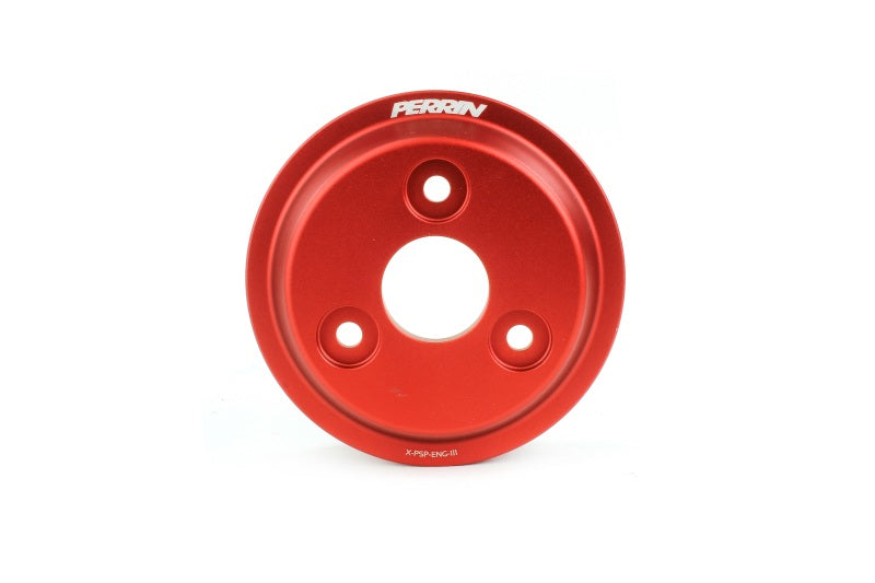 Perrin Red Lightweight Water Pump Pulley 2015-2023 WRX