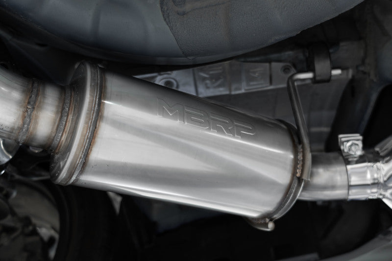 MBRP 3in Dual Split Rear Quad Carbon Fiber Tips Street Catcack Exhaust 2022-2023 WRX