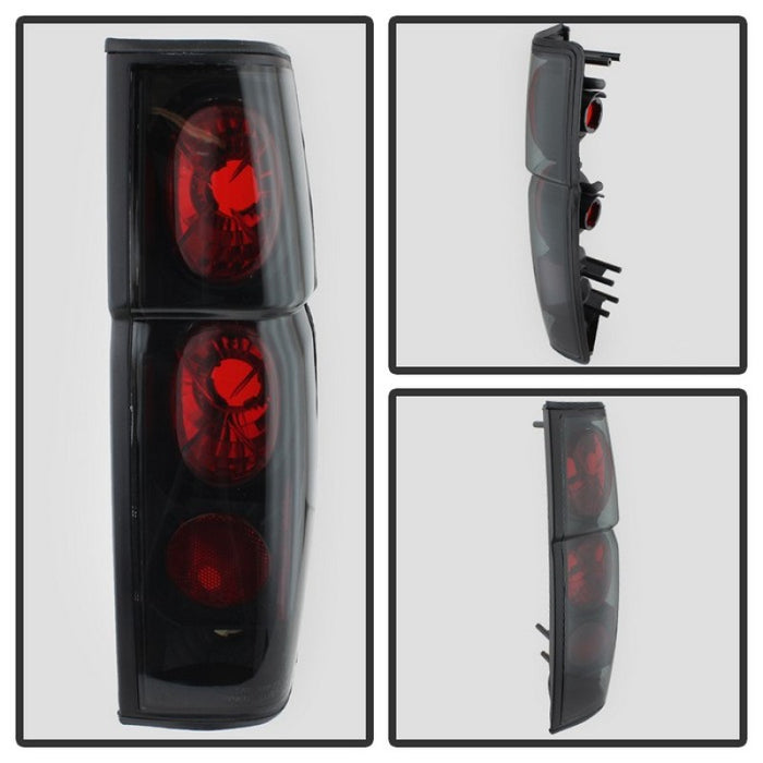 Spyder Euro Style Tail Lights Black Smoked 1986-1997 Nissan Hardbody