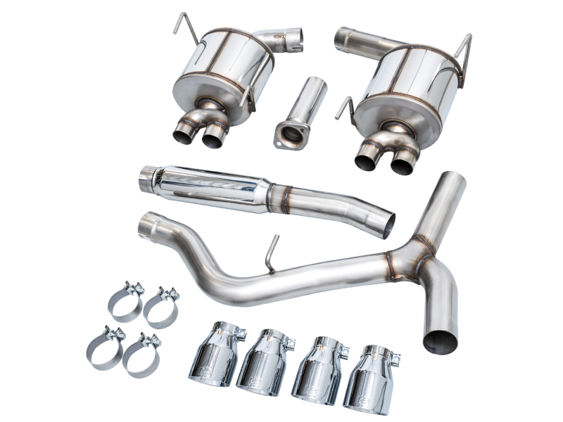 AWE Tuning Touring Edition Exhaust w/ Chrome Silver Tips 2022-2023 WRX