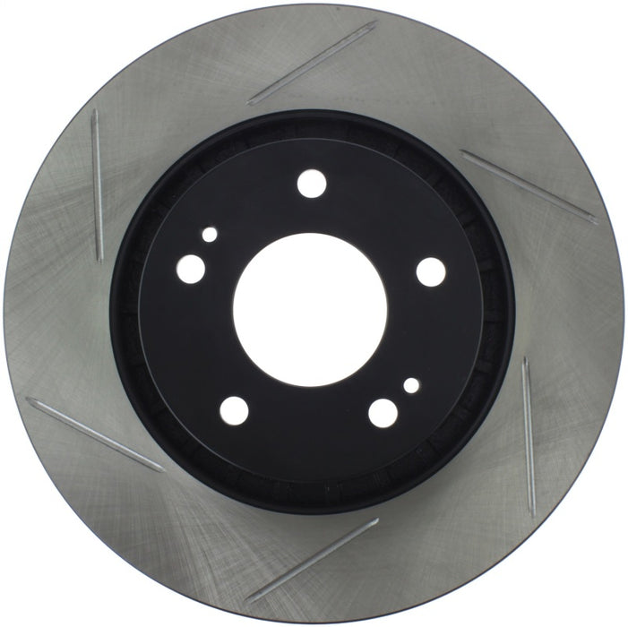 StopTech Power Slot 09-10 Lancer Ralliart Slotted Right Front Rotor