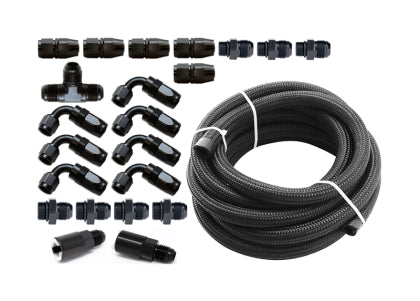 Torque Solution Braided Fuel Line Kit for -6AN FRP 2002-2014 WRX / 2007-2021 STI