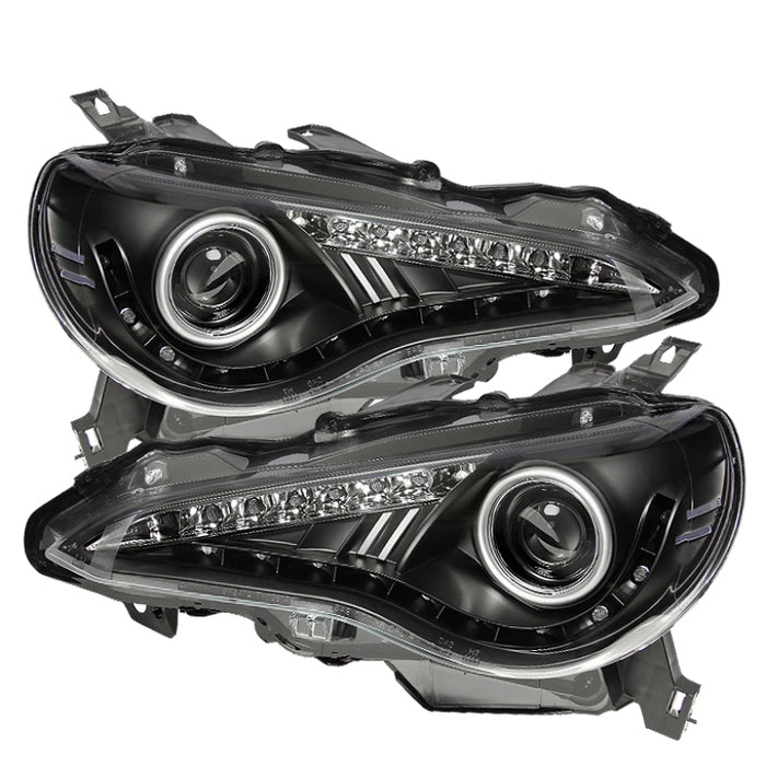 Spyder LED Black DRL Projector Headlights