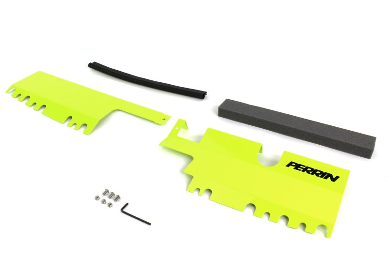 Perrin Neon Yellow Radiator Shroud (With OEM Intake Scoop) 2015-2021 WRX / 2015-2021 STI