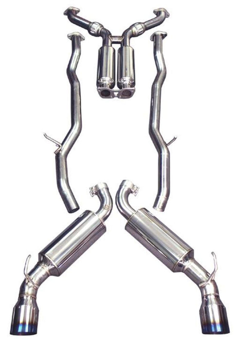 Injen Dual 60mm SS Cat-Back Exhaust w/ Built In Resonated X-Pipe 2009-2020 Nissan 370Z