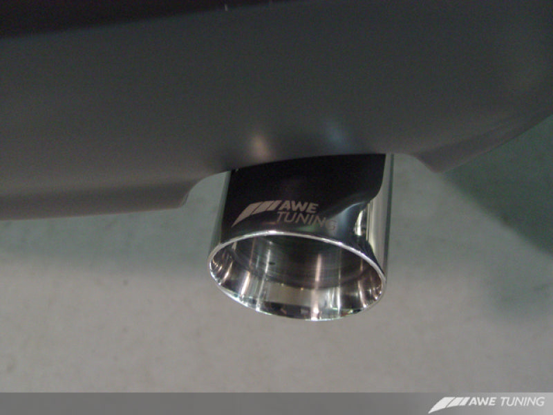 AWE Tuning Audi B6 A4 3.0L Track Edition Exhaust - Polished Silver Tips