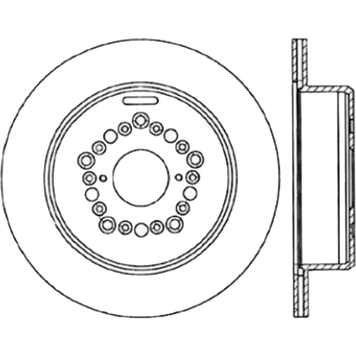 StopTech Power Slot 5/93-98 Supra Non-Turbo Rear Left SportStop CRYO Slotted Rotor