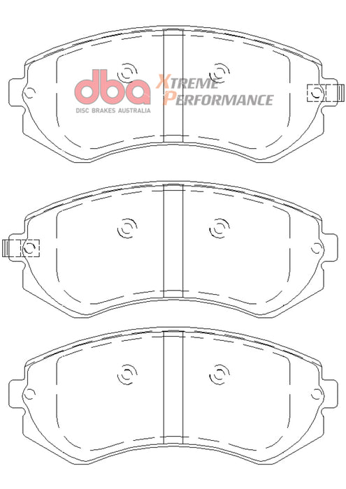 DBA XP Performance Front Brake Pads 1990-1996 Nissan 240SX w/ABS