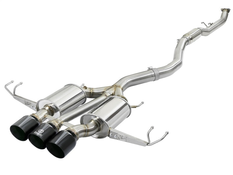 aFe Takeda 3in 304 SS Cat-Back Exhaust w/ Tri-Black Tips 17-18 Honda Civic Type R