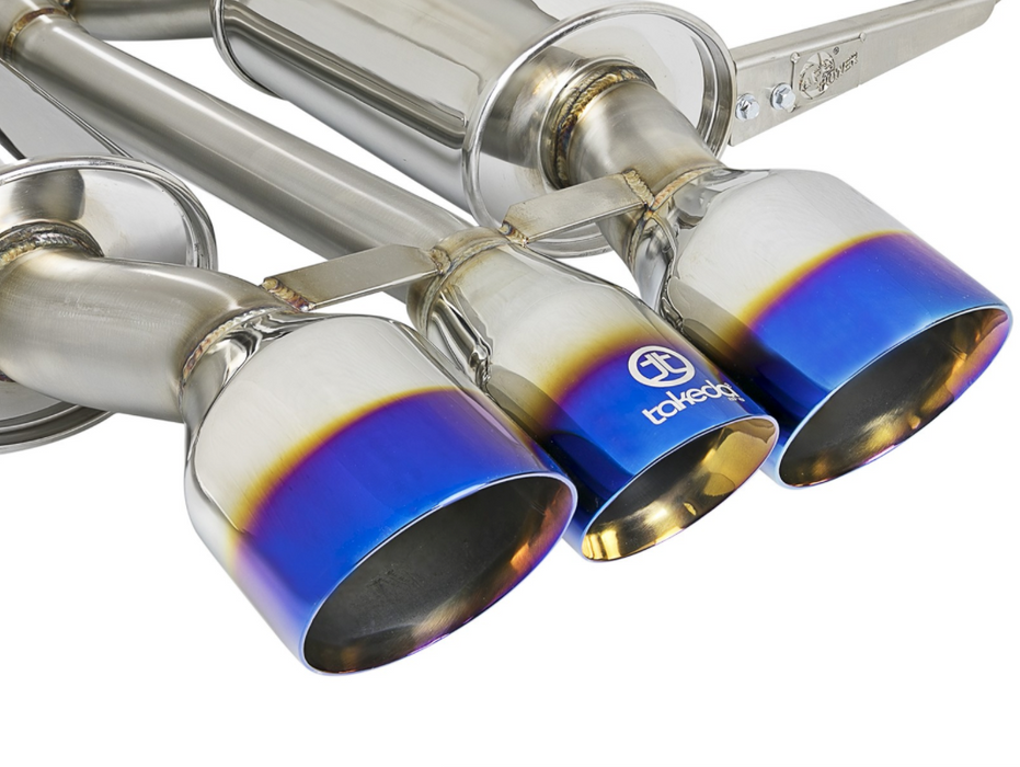aFe Takeda Cat-Back Exhaust w/ Blue Flame Tips 2017+ Honda Civic Type R