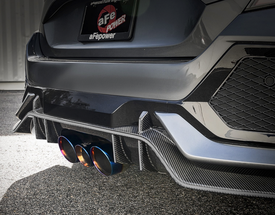 aFe Takeda Cat-Back Exhaust w/ Blue Flame Tips 2017+ Honda Civic Type R