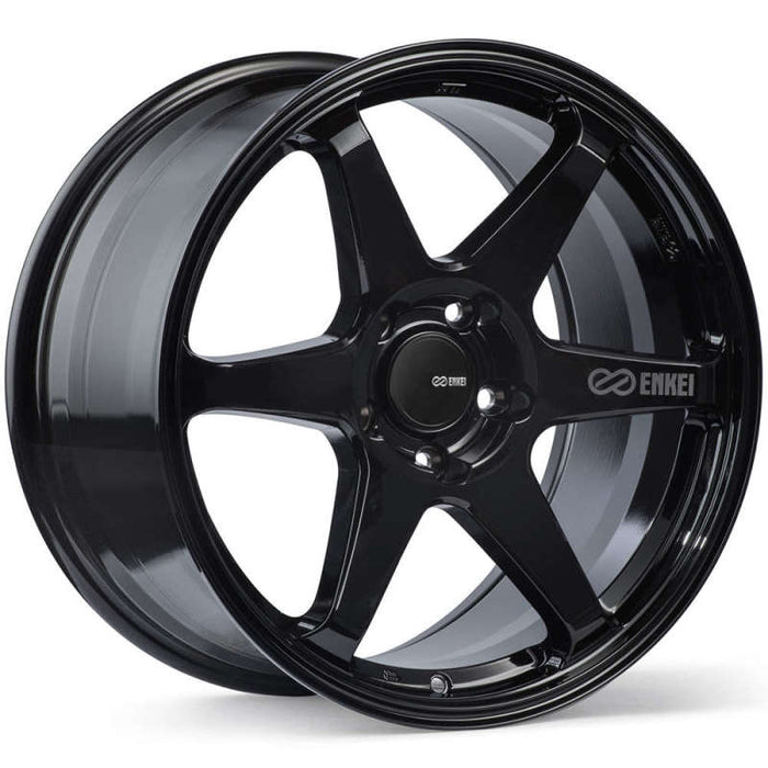 Enkei T6R 18x9.5 45mm Offset 5x100 Gloss Black