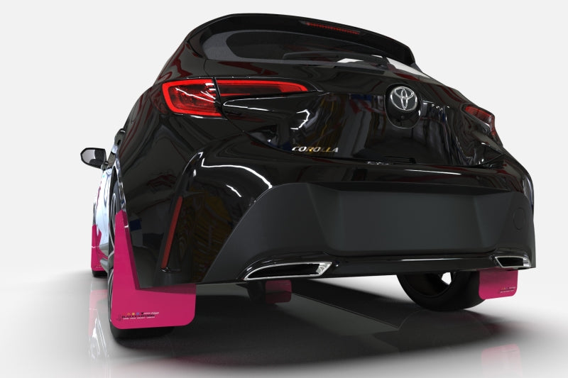Rally Armor 12-18 Hyundai Veloster Pink Mud Flap BCE Logo