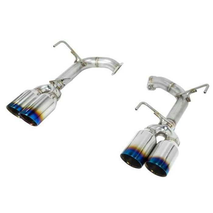 Remark Axle Back Exhaust w/ 4" Burnt Stainless Double Wall Tips 2015-2021 WRX / 2015-2021 STI