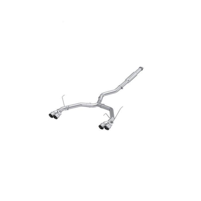 MBRP 3in Dual Split Rear Quad Tip Race Catback Exhaust 2022-2023 WRX