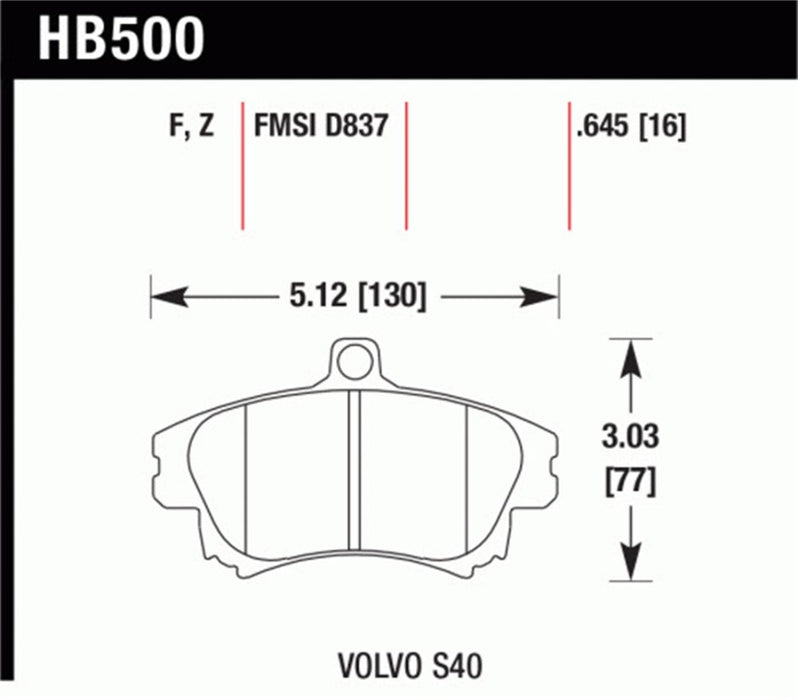 Hawk Performance Ceramic Street Brake Pads